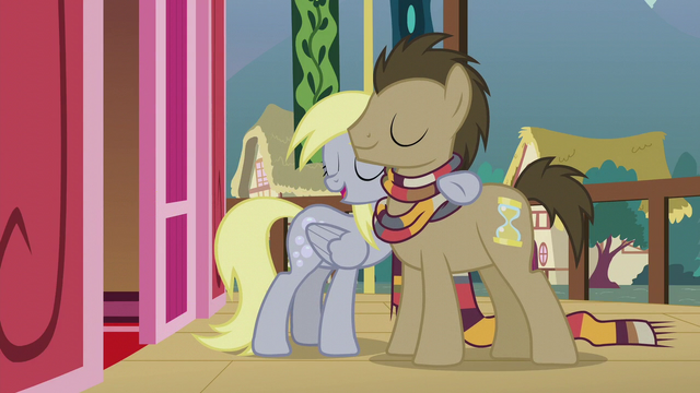 File:Derpy puts a hoof around Dr. Hooves S5E9.png