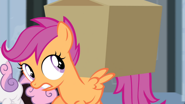 File:Sweetie gives box to Scootaloo S4E19.png