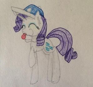 FANMADE Rarity blowing whistle