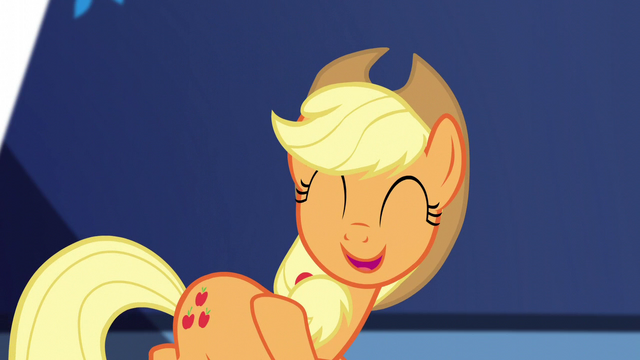 File:Applejack cheerful "together!" S5E3.png