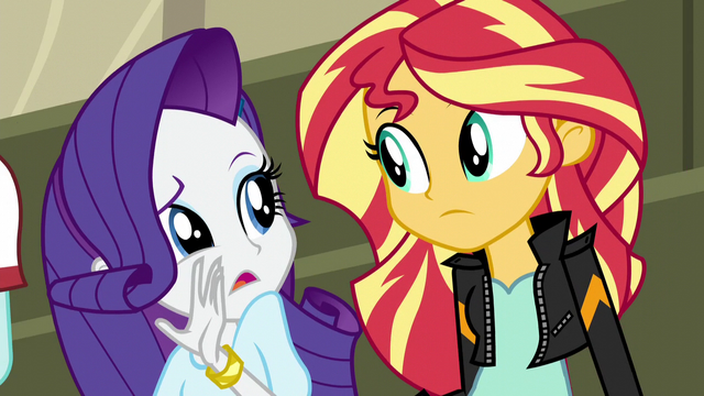 File:Rarity whispering to Sunset Shimmer EG3.png