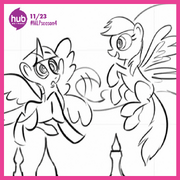 Twilight e Rainbow Dash voando promocional animatic.png