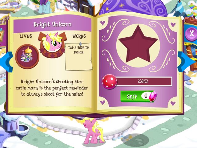 File:Bright Unicorn album page MLP mobile game.jpg