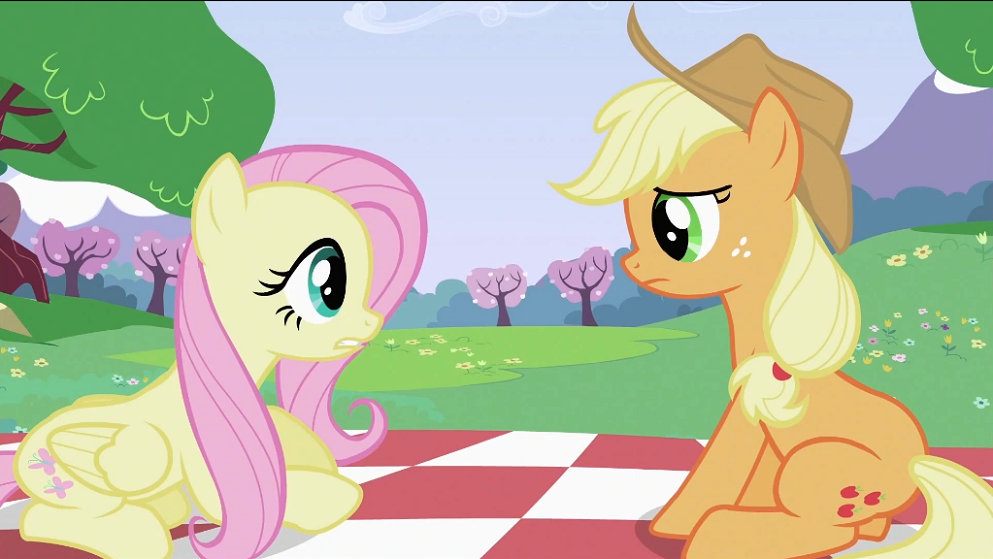 Image Fluttershy and Applejack S2E03.png My Little