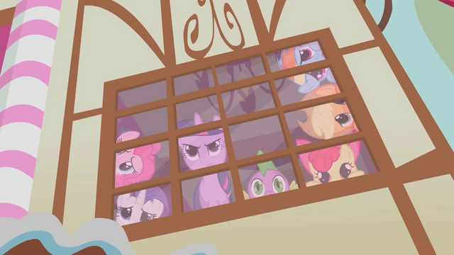 File:Twilight looking out the window defiantly S1E9.png
