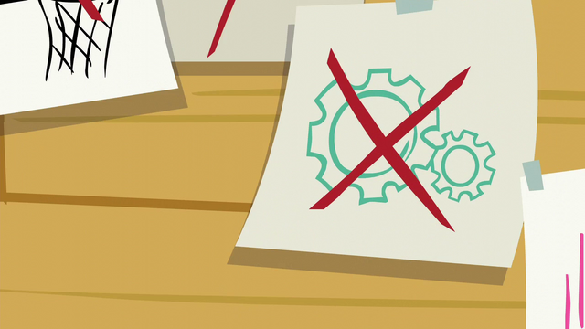 File:Papers containing things the CMC could do crossed out S6E4.png