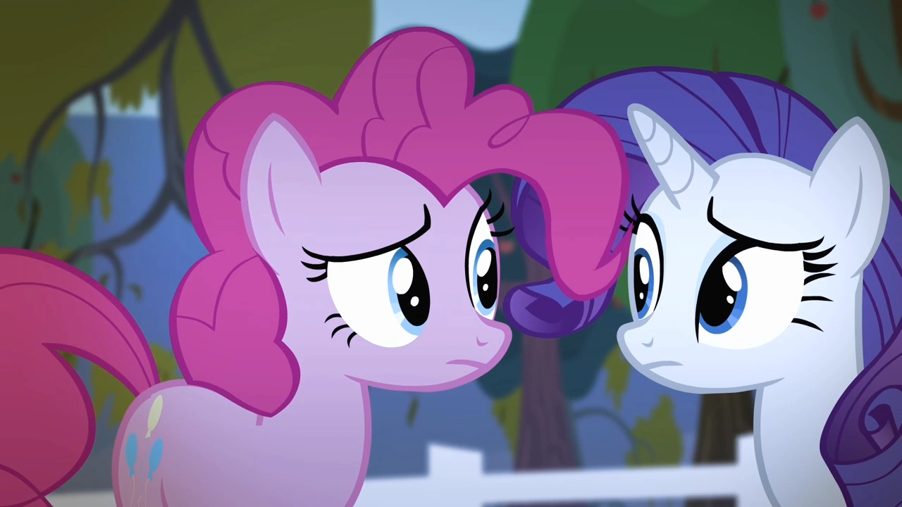 Image - Pinkie Pie and Rarity looks at each other S4E7.png 