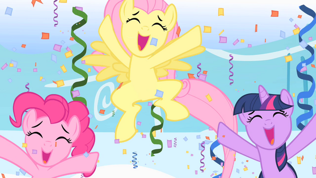 File:Cheering ponies S1E16.png