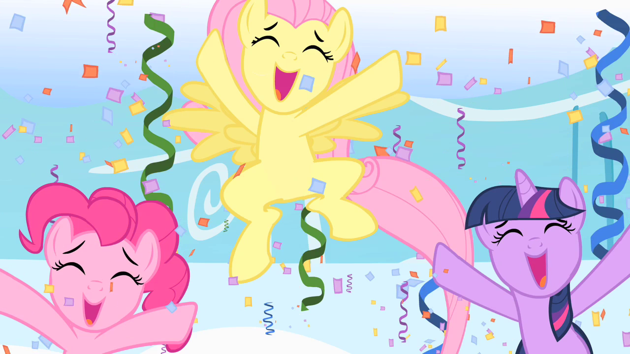 Cheering ponies S1E16