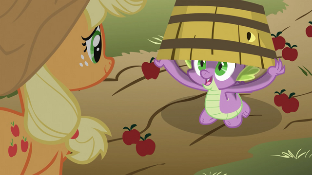 File:Spike under an apple basket S03E09.png