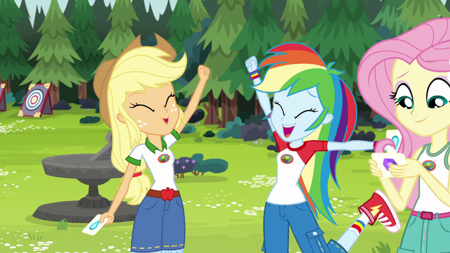 File:Applejack and Rainbow Dash are tent buddies EG4.png