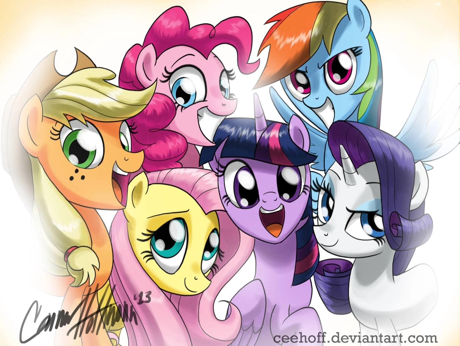 Image FANMADE art of the mane 6.jpg My Little Pony Friendship is