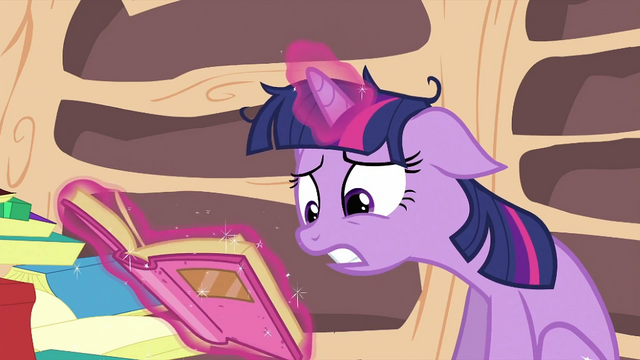 File:Twilight trying to find information about dragons S2E21.png