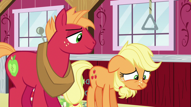 File:Young Applejack even more disappointed S6E23.png