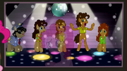 Disco ball emerges from ceiling S4E12