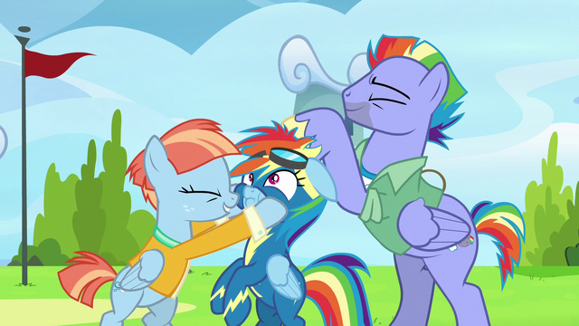 Rainbow Dash et ses parents