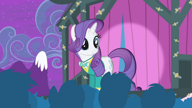 File:Rarity looking at the audience S4E14.png
