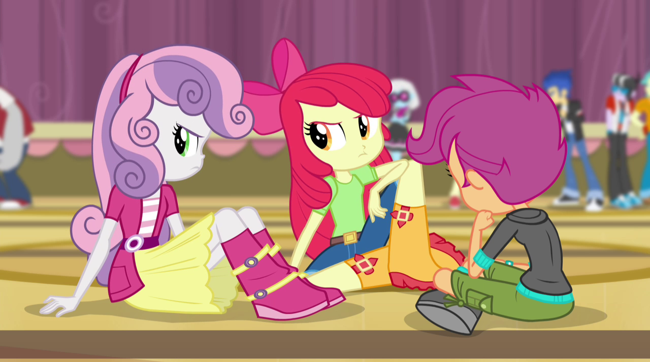 Chercheuse De Talent My Little Pony Imagem - Cutie Mark Crusaders in the gymnasium EG2.png | My Little Pony