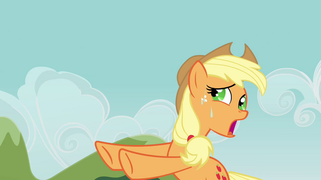 File:Applejack losing hold of the rope S3E03.png