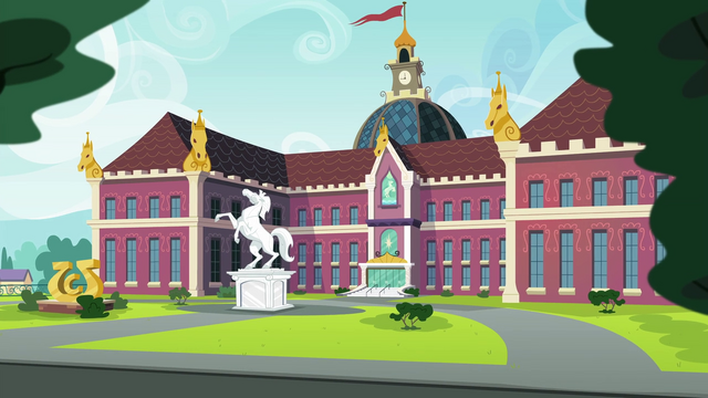 File:Canterlot High School front exterior EG3.png