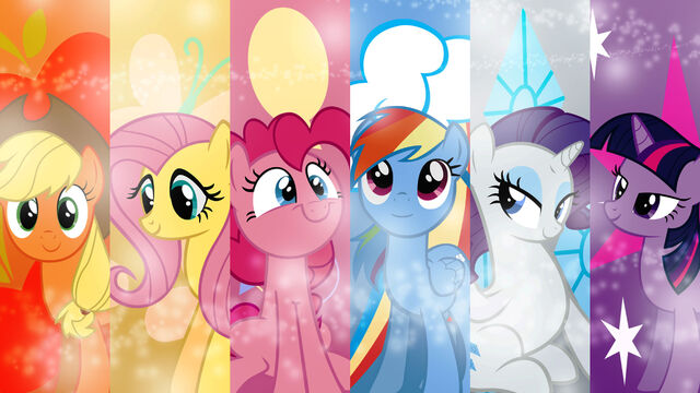 File:FANMADE My Little Pony Friendship is Magic Mane 6 wallpaper.jpg