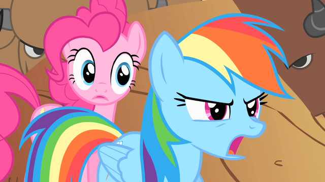 File:Rainbow Dash tells Pinkie to run S1E21.png