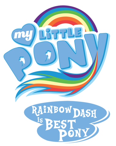 File:FANMADE MLP "Rainbow Dash is best pony" logo.png