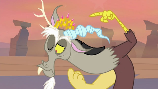 File:Discord wearing a crown S4E11.png