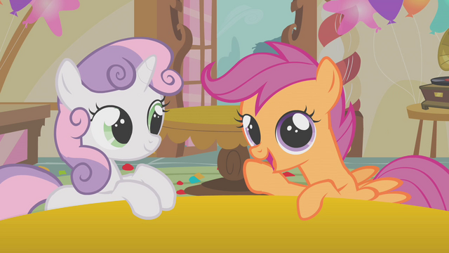 File:Scootaloo and Sweetie Belle "I'm liking this idea" S01E12.png