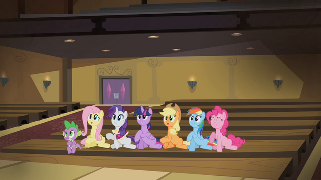 File:Mane 6 stomping their hooves S4E08.png