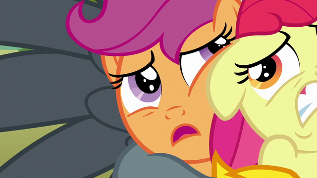 File:Scootaloo "this... griffon's... not... cranky" S6E19.png