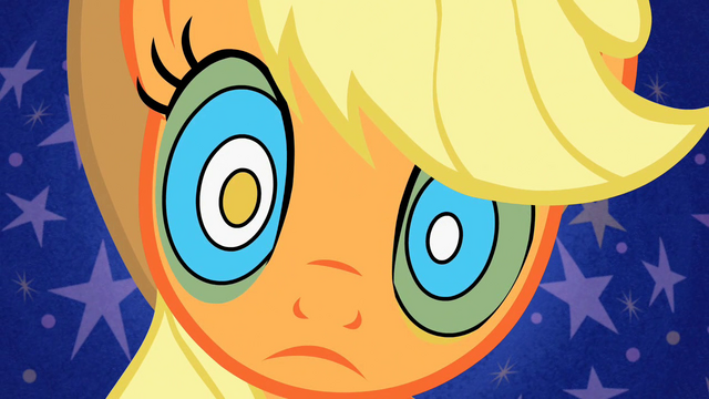 File:Applejack's eyes swirling S2E01.png