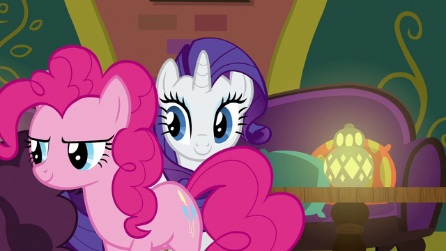 File:Pinkie Pie leaving with Saffron Masala S6E12.png