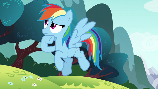 File:Rainbow Dash thinking S6E6.png