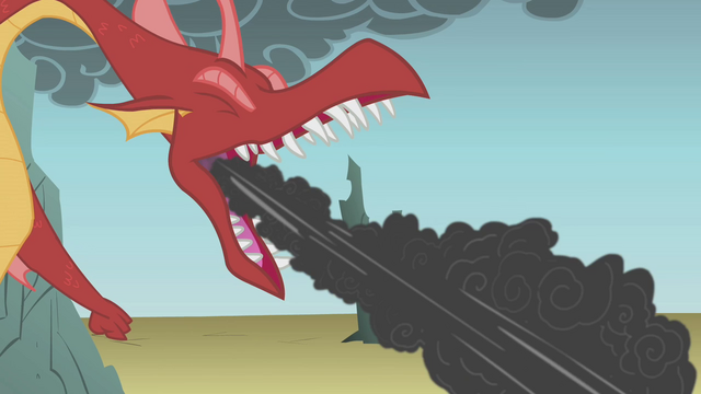File:Dragon breathing stream of smoke S1E07.png