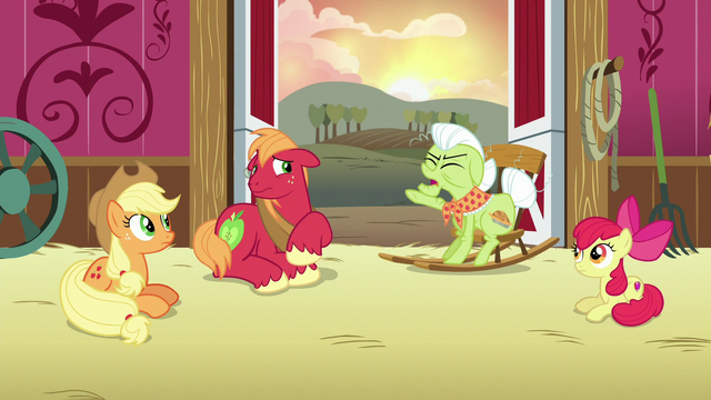 File:Granny Smith "everypony quit your lollygaggery" S6E23.png