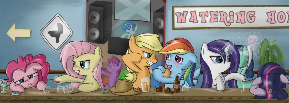 Image N Lyra Absurd Res Applejack Artist SpeccySY Berry Punch Derpy