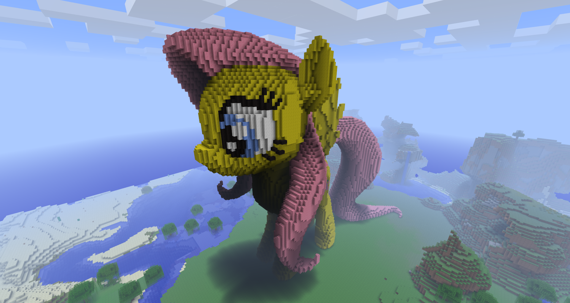 Image - FANMADE Minecraft Fluttershy 3D View 1.png | My Little ...