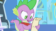 Spike struggling with "precipice" spelling S1E01.png