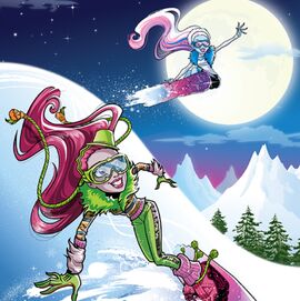 Abbey and Marisol Snowboard