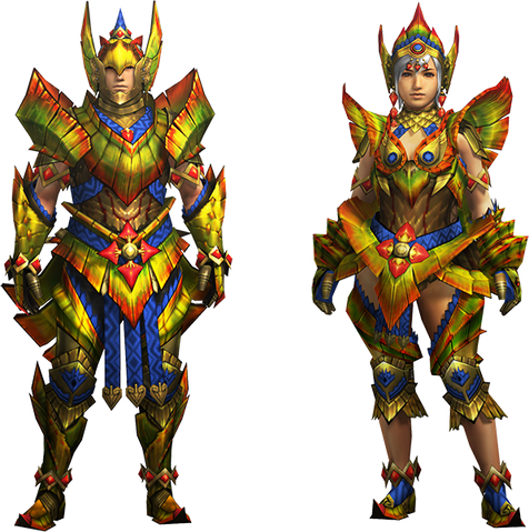File:MH4U-Najarala Armor (Blademaster) Render 001.png
