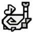 Hunting Horn Icon White