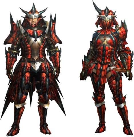 File:MH4U-Rathalos Rare Relic Armor (Blademaster) Render 001.png