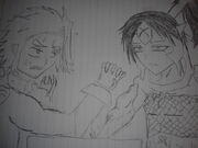 Shiro Vs Kurai Arm wrestle
