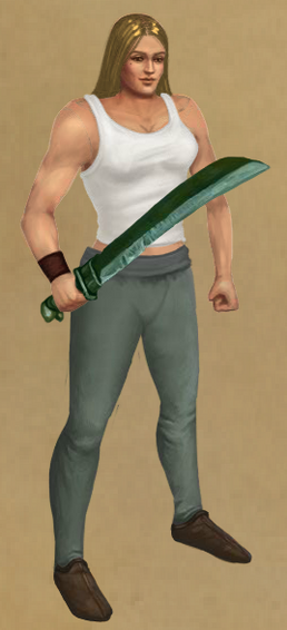 Greenstone Falchion