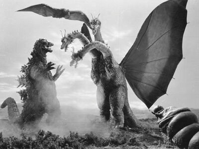 Godzilla kingghidorah mothralarva