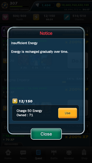 Continuous Potion Use