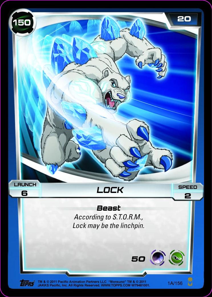 Lock (card) Monsuno Wiki Fandom powered by Wikia