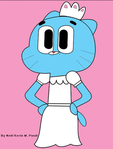 File:Gumball in wedding dress by mockhulet09-d4ohlf8.jpg