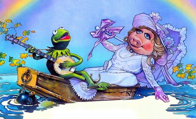 File:Kermit and piggy in a boat - struzan.png